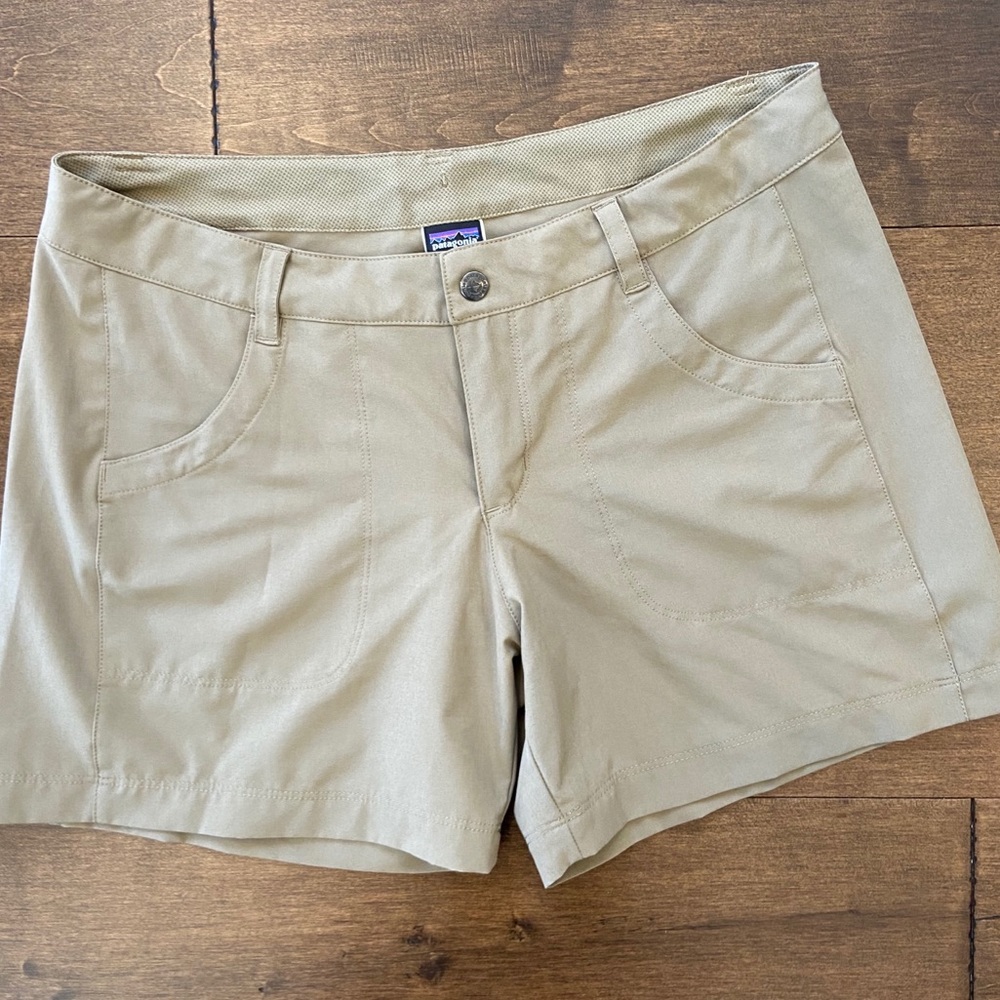 Tan Patagonia Hiking Shorts